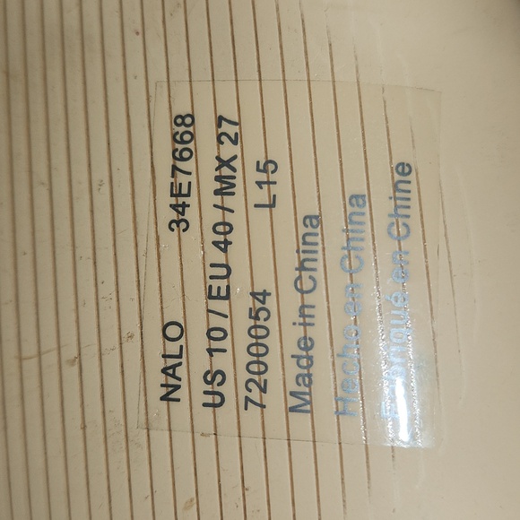 Calvin Klein (Nalo) S.10 Tan -White- Black Leather  Heels - Picture 9 of 12